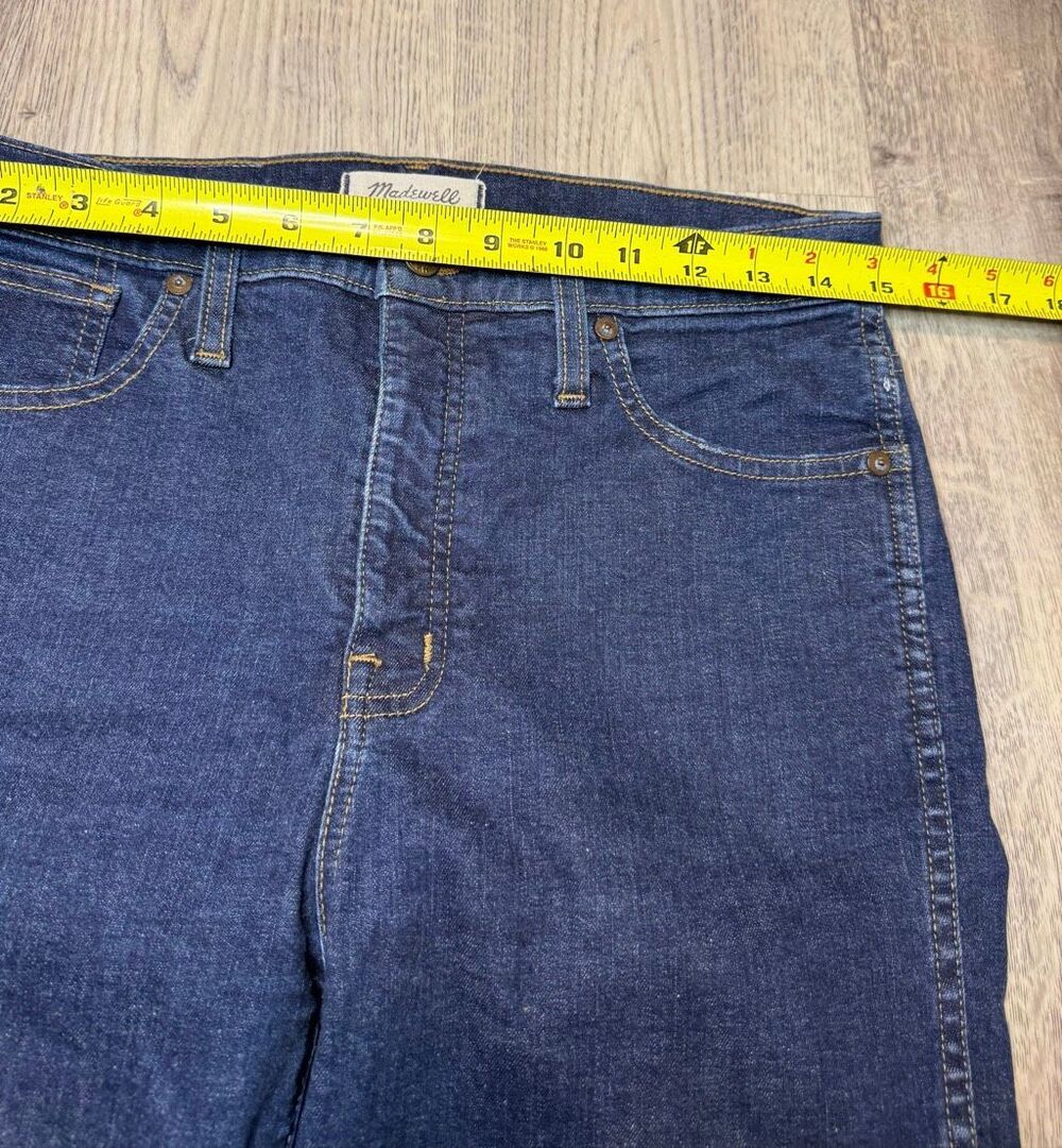 Madewell Jeans Womens 29 Blue Dark Wash Skinny High Rise Stretch Denim - Picture 8 of 9